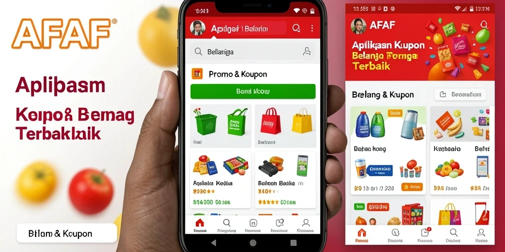 Tampilan antarmuka AFAF yang user-friendly untuk kupon belanja.
