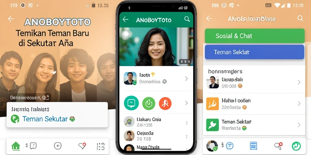 Antarmuka ANOBOYTOTO yang menampilkan fitur pencarian teman.