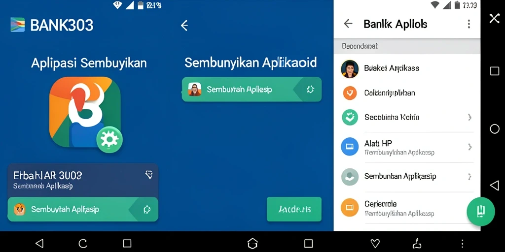 Tampilan antarmuka BANK303 yang sederhana untuk menyembunyikan aplikasi.