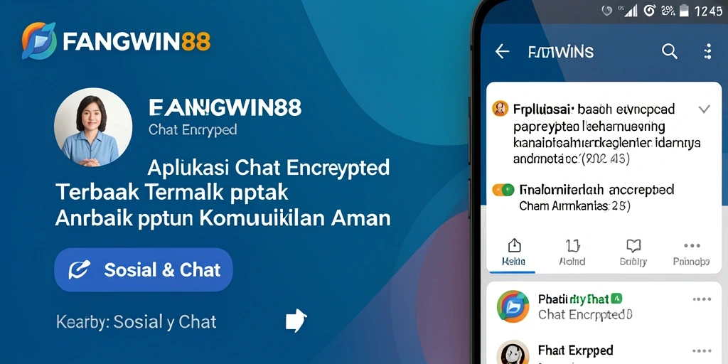 Antarmuka utama FANGWIN88 dengan fitur Chat Encrypted yang menawan.