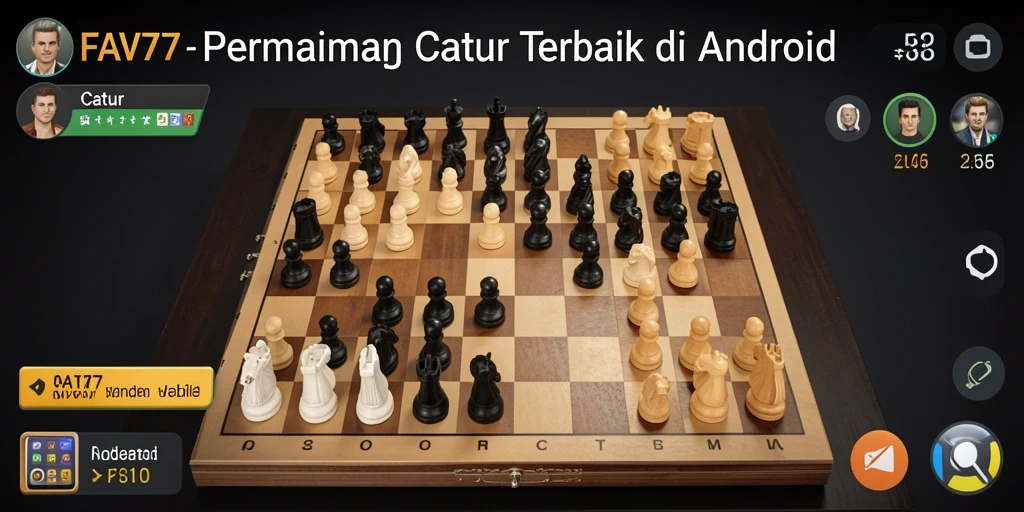 Antarmuka permainan Catur FAV77 yang elegan dan intuitif.