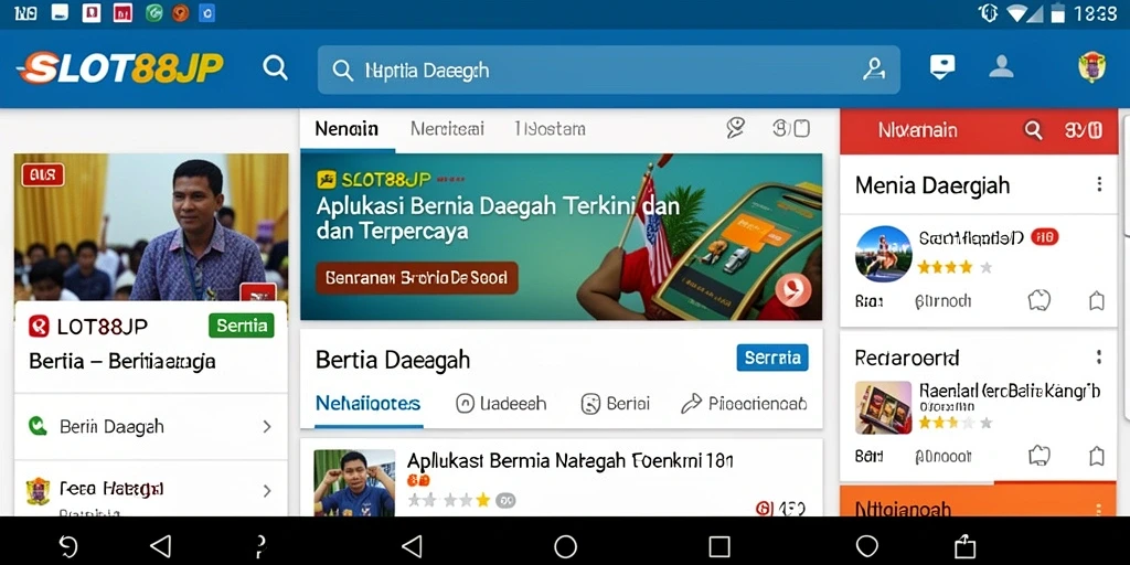 Tampilan antarmuka SLOT88JP yang user-friendly dan informatif.