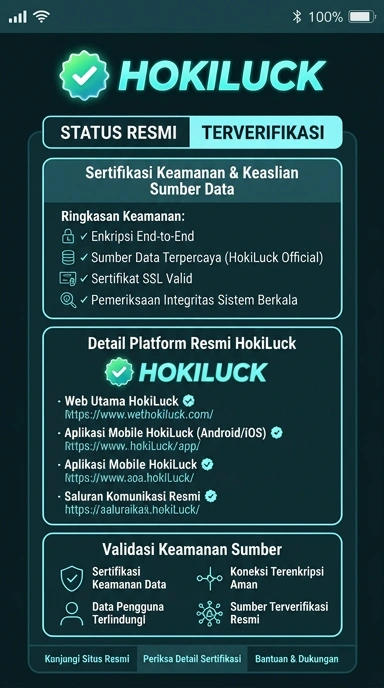 Halaman Resmi Hokiluck untuk Pengguna Android